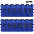 thumbnail image 4 of Graflsoa 12-Pack Adult Reversible Team Vests with Numbers 1-12, Dark Blue, Breathable Polyester for Sports Practice, 4 of 7