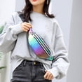 thumbnail image 4 of Necvior Women Holographic Waist Bag Fanny Pack Pouch Sport Belt Hip Chest Crossbody Shoulder Purse, 4 of 18