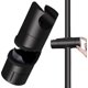 thumbnail image 1 of Matte Black Upgraded Shower Head Holder for Shower Bar (18-25mm) - Solid ABS, 1 of 5