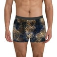 thumbnail image 2 of Goofa Watercolor Snake Skin Printed Men's Boxer Briefs Underwear, Moisture-Wicking Underwear, Trunk,Soft and Breathable Cotton Underwear-X-Large, 2 of 9