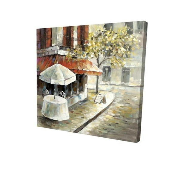 Begin Home Decor 2080-1616-ST2 16 x 16 in. Deserted & Sunny Street-Print on Canvas