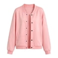 thumbnail image 6 of Luvrsol Sweatshirt for Women Button Front Jacket Long Sleeve Relaxed Fit Drawstring Top with Pockets S-2XL, 6 of 8