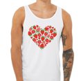 thumbnail image 2 of Strawberry Heart Tank Top Unisex Small White, 2 of 5