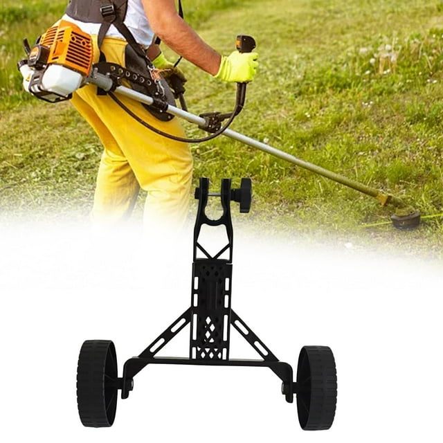 DYNWAVECA Roue de Support pour Tondeuse à Ficelles, Accessoire Réglable pour Weed Eater, Universel, pour Pousser Facilement la Tondeuse à Weed, Marcher derrière la Tondeuse à Ficelles