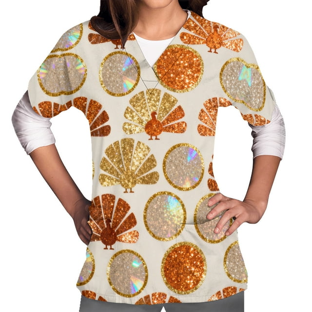 Womens Work Tops Stylish V-Neck Top for Casual Occasions