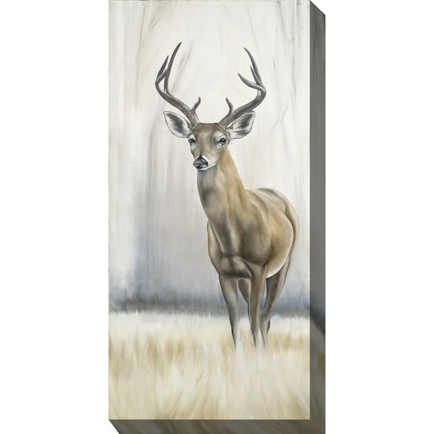 Outdoor Waterproof and Weatherproof Wall Canvas Art, 8 POINT DEER