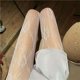 thumbnail image 1 of Medias de encaje blancas lolita para mujer, lindas medias japonesas finas de verano lolita, hermosas piernas con flores, calcetines de seda blanca, 1 of 6