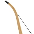 thumbnail image 5 of BLACK HUNTER Recurve Bow 20-60lbs Bamboo Core Limbs Wooden Riser Hunting Target, 5 of 6