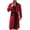 Red, variant on SHTXOZHI Adjustable Tie Belt Bathrobe for Men Color Blocked Robe Long Sleeve V-Neck Sleepwear Loose Long Pajama