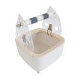 thumbnail image 1 of Bunblic Parrot Toilet Stand Interactive Stand Portable Activity Toy Small Bird Perch Fixed Point Excretion Perch for Cockatiels Macaw Gray, 1 of 8
