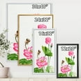 thumbnail image 4 of Designart 'Ancient Pink Lotuses In The Pond III' Traditional Framed Canvas Wall Art Print, 4 of 5