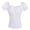 White gothic square neck blouse a1, variant on Women Gothic Square Neck Blouse Ruffle Trim Short Sleeve Tops Vintage Lace Up Casual Shirts Elegant Chic T-Shirts Night Out Fashion Clothes, White M