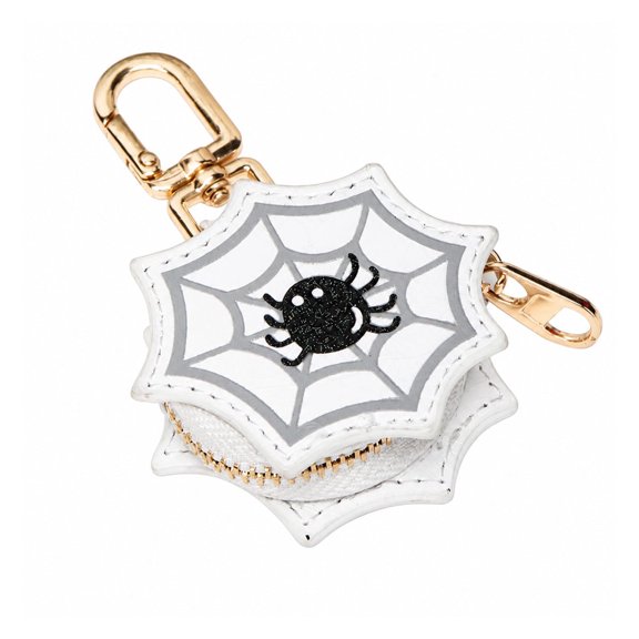 Pumpkin Keychain, Mini Coin Purse Keychain, Halloween Pumpkin Spider Keychain, Purse Bag Charms for Handbag