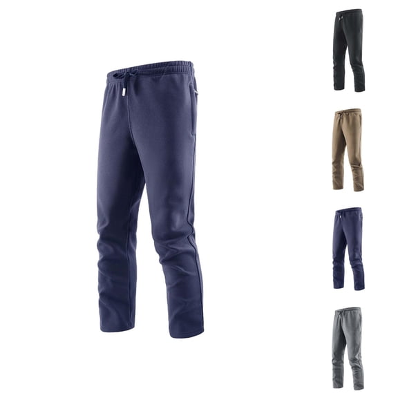 Mens Pants Casual Men's Clothing Men's Casual Pants Thickened Trousers for Autumn Winter Sports Casual Outdoor Warm Straight Leg Wear