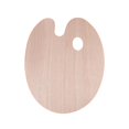 thumbnail image 2 of Paint Color Mixing Tray Oil Paint Paint Pallets Wood Painting Palette Board Oval 24x30cm, 2 of 10