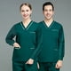 thumbnail image 3 of Ropa de lavado, ropa quirúrgica de manga larga, traje de color sólido, ropa de trabajo de salón de belleza, ropa de mano para cepillo dental oral de médico y enfermera para mujeres, 3 of 5
