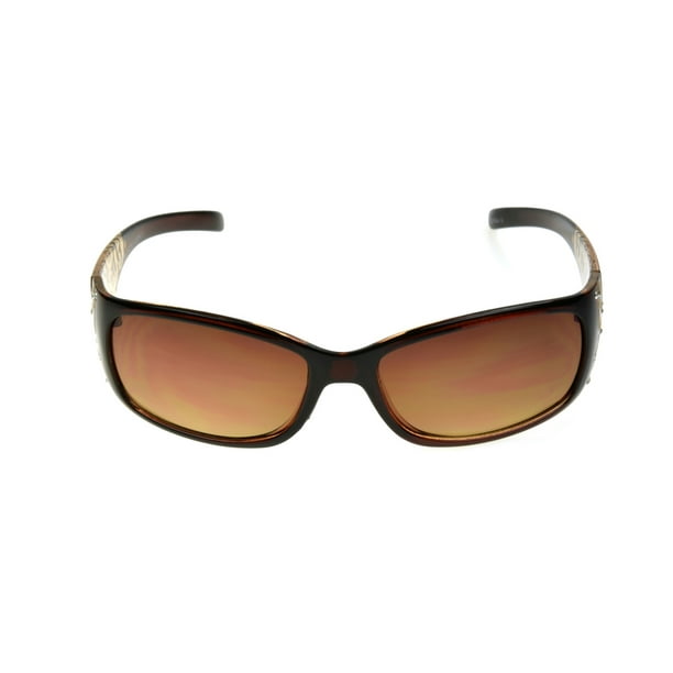 Foster Grant Foster Grant Women's Brown Wrap Sunglasses G06 Walmart