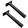 thumbnail image 1 of 2 Estantes de Pared de Hierro, Soporte Flotante Resistente, Tablero Negro, para el Hogar, la Oficina, la Cocina, Estante de Almacenamiento, Repisa para Zapatos., 1 of 5