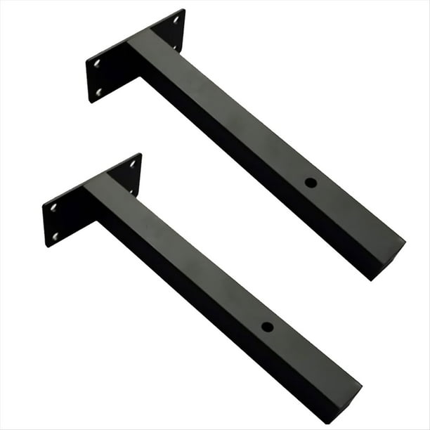 2 Estantes de Pared de Hierro, Soporte Flotante Resistente, Tablero Negro, para el Hogar, la Oficina, la Cocina, Estante de Almacenamiento, Repisa para Zapatos.