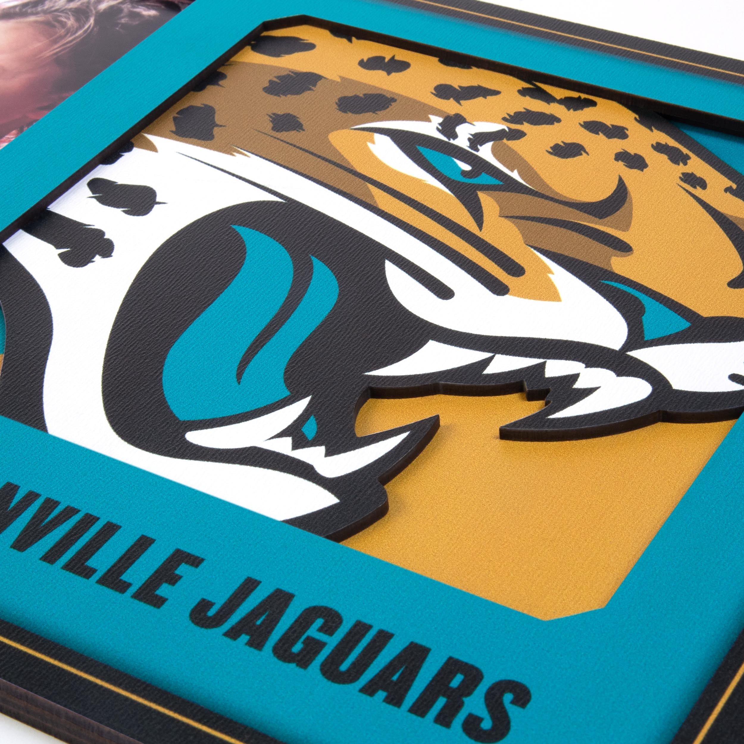 Jacksonville Jaguars 3D Logo Picture Frame