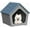 Blue, variant on Indoor&Outdoor Waterproof Cat House, 23.43×22.64×22.8 Inches, Insulated Cat Shelter for All Seasons, Easy to Assemble, Suitable for Cats and Small Dogs