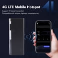 thumbnail image 3 of 4G LTE hotspot, 10 usuarios conexión enrutador wifi portátil para teléfonos computadoras portátiles para acampar, 3 of 7