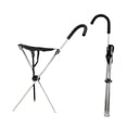 thumbnail image 2 of Bastón con asiento,Silla de caña de caminar plegable,Asiento de senderismo liviano anti -slip portátil,Silla para acampar Support Support Stool,Heces de mango triangular Capacidad de carga, 2 of 8