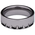 thumbnail image 4 of Heron Bird Tungsten Carbide Ring, 4 of 9