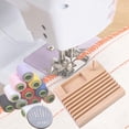 thumbnail image 6 of Wooden Quilting Ruler Holder - 7 - Slot Storage Organizer for Sewing Tools, 6 of 6