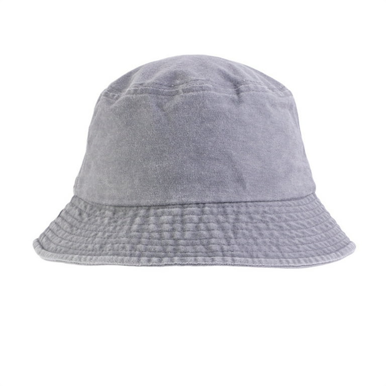 Black Kids Bucket Hat Men's Sun Hat Foldable Unisex Double Side
