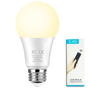 GRV 9W A60 Smart Light Bulbs with a 2.4GHz remote control,Color Changing Led Bulbs,Stepless Dimmable 3000K-6500K,90W Equivalent,800LM CRI>85,E26 Base,Light Bulb for Home Decor,1 Bulb & Remote