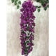thumbnail image 2 of Flores artificiales colgantes de pétalos, glicina artificial para decoración del hogar y bodas., 2 of 5