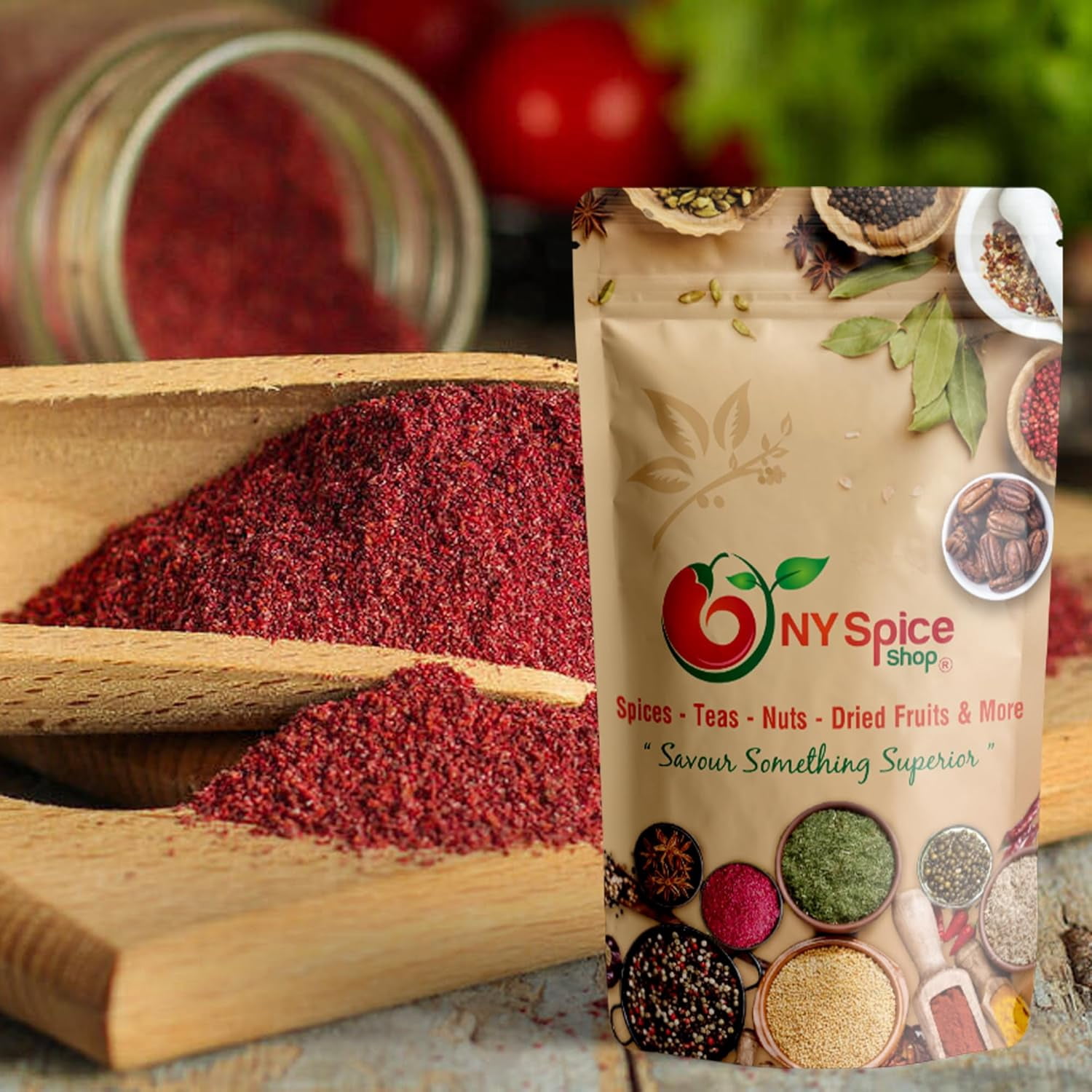 NY SPICE SHOP Ground Sumac - 3 Pound - Sumac Seasoning - Sumac Spice Powder - Tangy Lemony Taste