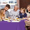 thumbnail image 3 of 10 Pack Purple Plastic Tablecloth Disposable Table Covers for Parties Bridal Shower Birthday Engagement Wedding, Fits 6 to 8 Foot Rectangle Tables (54 × 108 Inch)", 3 of 6