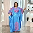 thumbnail image 2 of African Dresses For Women Luxury Boubou Material Rich Embroidery Design Long Dress, 2 of 2