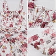 thumbnail image 4 of Women's Floral Corset Dress Formal Cocktail Dresses Going Out Casual Sundress Split Thigh Spaghetti Strap Vintage Dress, 4 of 10