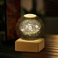thumbnail image 4 of Astronaut Crystal Ball Night Light with Glowing Planetary Effect, USB Operated for Warm/RGB Lighting, Bedroom Decor, and Festive Present, 4 of 4