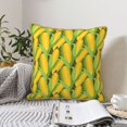 thumbnail image 6 of Haiem Corn 1 Print Velvet Soft Solid Decorative Square Throw Pillow Covers Set with Elegant Piping Christmas Cushion Case for Sofa Bedroom Car-20"x20", 6 of 8