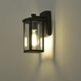 thumbnail image 6 of CHLOE Quill Transitional 1 Light Textured Black Outdoor Wall Sconce 11" Height, 6 of 11