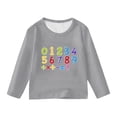 thumbnail image 3 of WOYY Girls Casual Long Sleeve T Shirt Digital Print Loose Fit Crew Neck T Shirt, Sizes 3-14, 3 of 3