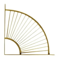 Leodye 1PCS Metal Shelf Bracket Wall Mounted Supports , Wall Mounted Shelf Brackets Decorative Floating Rack Shelving Hardware for Kitchen Home Bathroom-5.91x5.91x1.18in