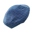 thumbnail image 2 of Woman Girl Spring Summer Berets Hats Portable Vintage Cap Plaid Pattern Fashion Headwear Gifts for Outdoor Activity Party Blue, 2 of 10
