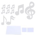 thumbnail image 2 of Wall Stickers,Music Note Sticker DIY Innovative Embossed Decals Mirror 3D Music Home Bedroom Background DecorationSilver Decoration For Living Room DecorationSilver, 2 of 8