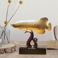 thumbnail image 3 of deevoka Golden Statue Collectible Art Craft Ornament for Shelf Centerpiece Home, 3 of 5
