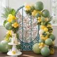 thumbnail image 2 of Floral Butterfly Arch Backdrop Cover 4 FT Retro Pink Floral Butterfly Green Glass Windows Stretchy Elastic Arch Stand Covers Spandex Arched Background Birthday Wedding Party Decoration (No Stand), 2 of 9