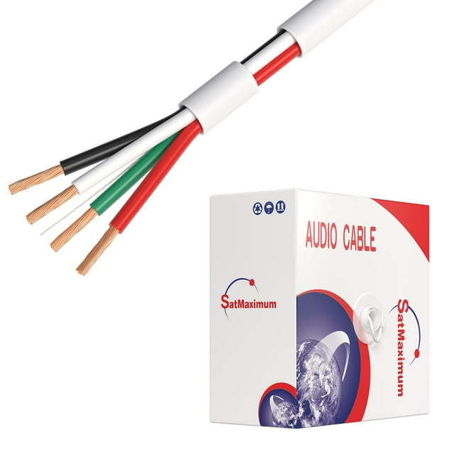 Cables de altavoz Direct Online, calibre 16, 76 m, clasificación CL2