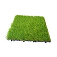 thumbnail image 2 of koolsoo Artificial Grass Tiles Artificial Grass Turf for Balcony Backyard Porch Light Green, 2 of 8