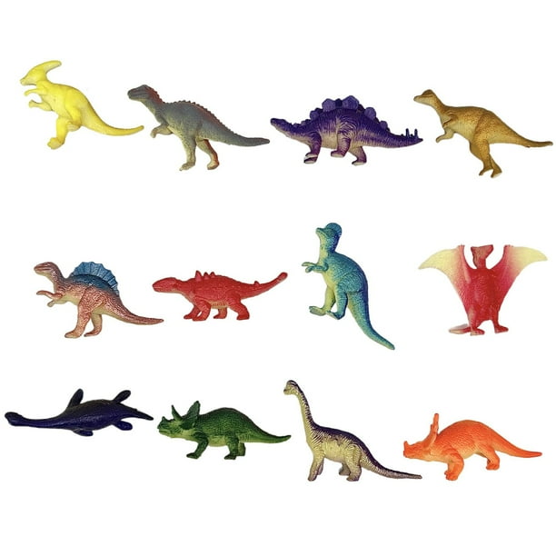 Mini paquete de fiesta de dinosaurios de plástico, mini juguetes educativos de dinosaurios, regalos divertidos para fiestas, juguetes de muñecas de plástico para niños, juguetes preescolares, premios