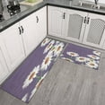 thumbnail image 3 of Daisy Farmhouse 2-Piece Kitchen Rug Set - Stylish Summer Flowers Decor, Low-Profile, Highly Absorbent, Ideal Floor Mats for Home & Kitchen Decor, Perfectly Sized 17x30 and 17x47 Inch, 3 of 7