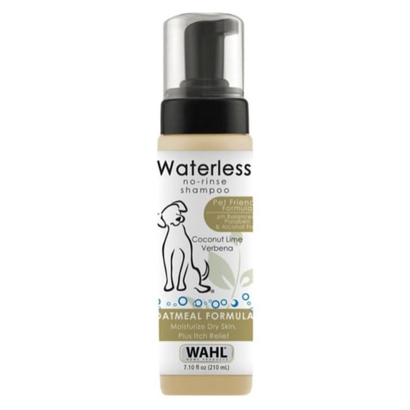 Wahl 820015T Waterless No-Rinse Dog Shampoo - Oatmeal 7.10 oz.